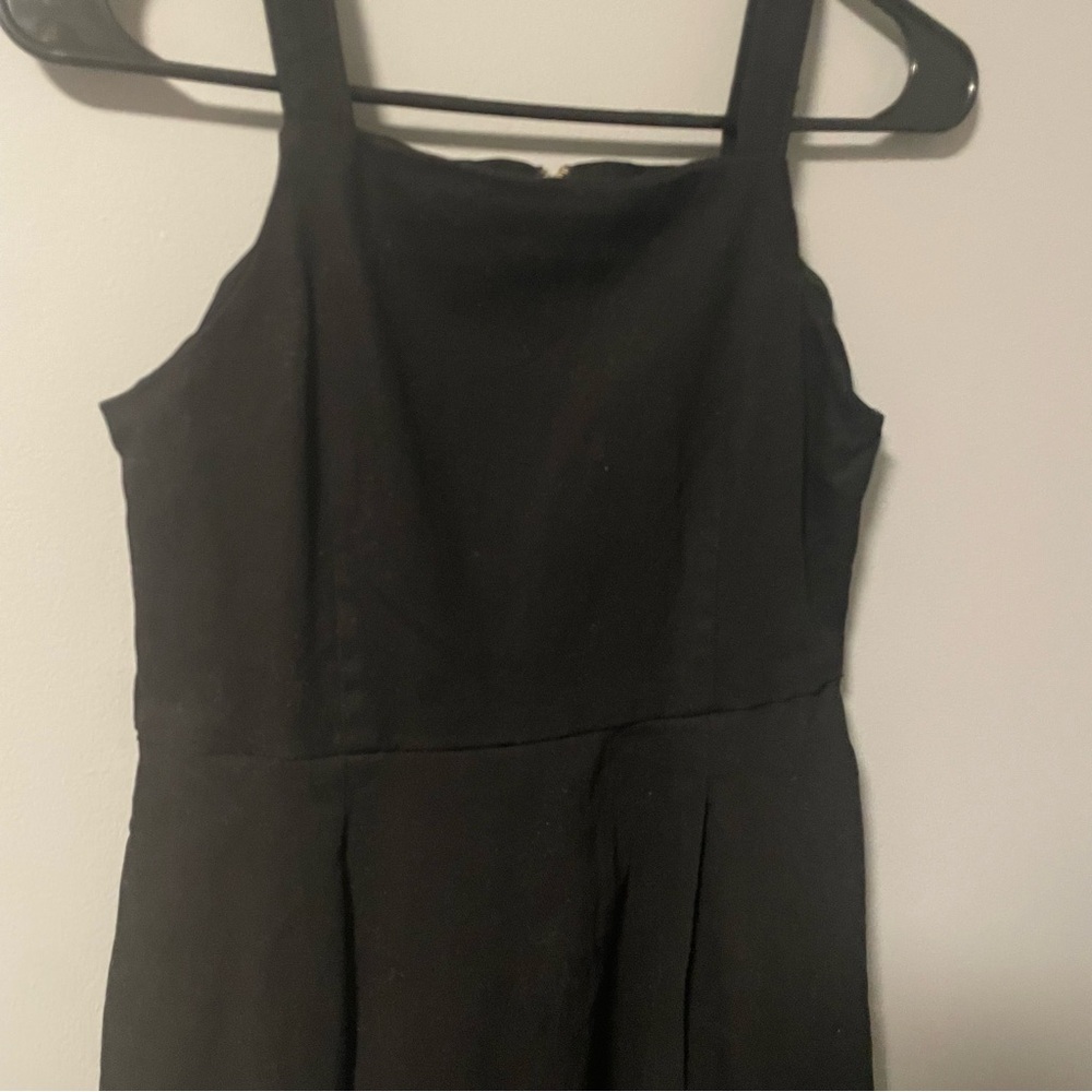 Copper Key Little Black Dress Sleeveless Large Pockets Cottagecore Mini Neutral - Picture 3 of 6